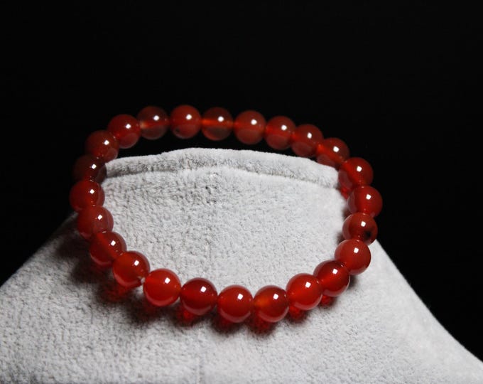 Carnelian Bracelet (6mm & 8mm Beads Available)