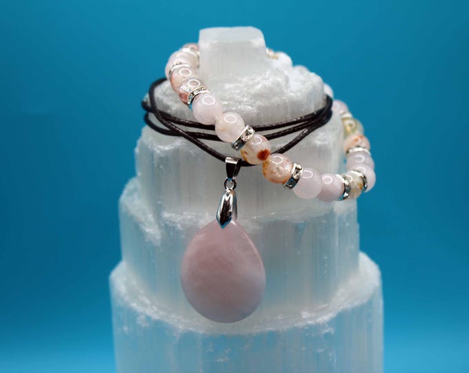 The Heart’s Calling Duo (Rose Quartz and Citrine)