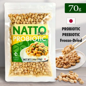 Japanese Natto Fermented Soybean, Freeze-Dried Natto Beans 2Bags140g 2.4ozx2Bags From Japan Kyoto YAMASAN image 9