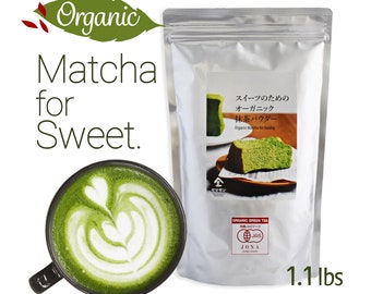 Kyoto Uji tea Full-scale Japanese Organic Matcha Green tea Powder Bakery Beverage 500g CHAGANJU/【Free Shipping】Size for business use!