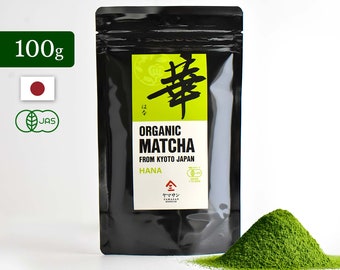 Hochwertiges japanisches Bio-Matcha-Grüntee-Pulver HANA-Matcha [100g] JAPAN Kyoto Uji YAMASAN