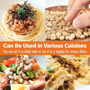 Japanese Natto Fermented Soybean, Freeze-Dried Natto Beans 2Bags140g 2.4ozx2Bags From Japan Kyoto YAMASAN image 3