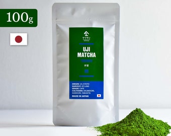 Japanese Matcha Green Tea Powder,'TENARAI'Ceremony Grade, 100g(7Oz)Can make drinks, bake, ice cream YAMASAN