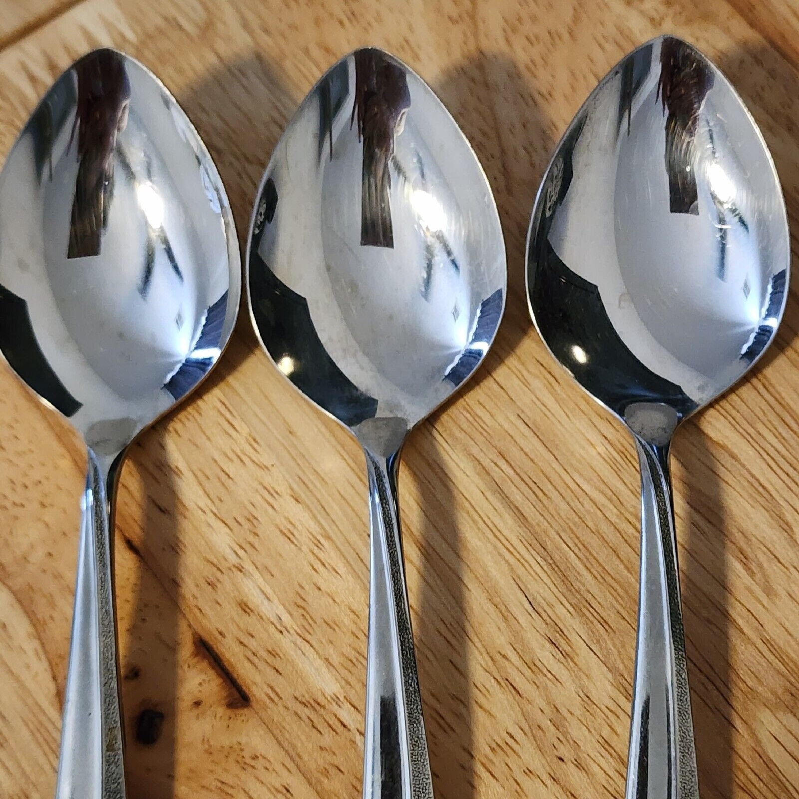 Oneidacraft Textura Stainless 3 Soup Spoons Oneida Deluxe Etsy