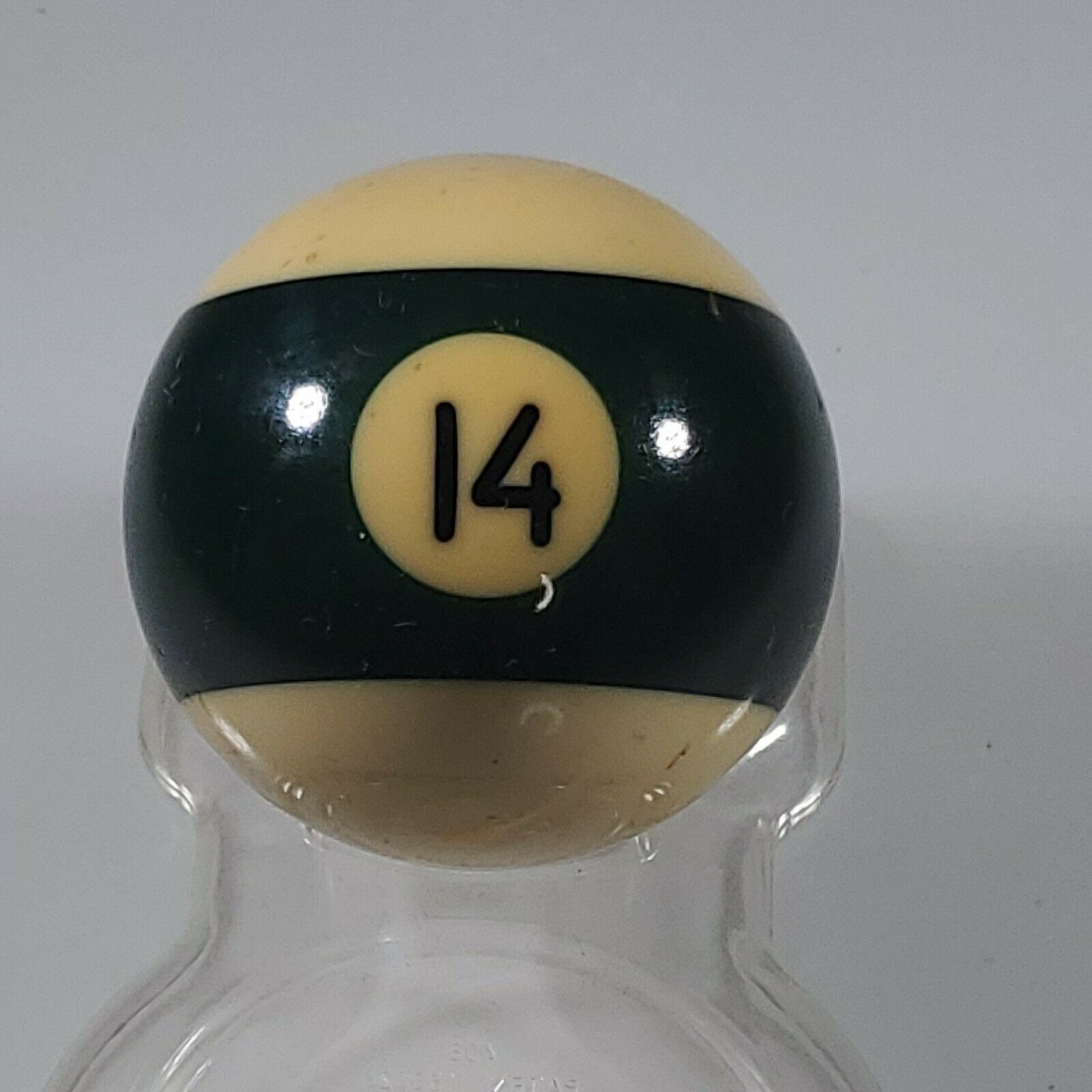 Vintage / Antique Clay Billiard Ball Black Number 8, Art Deco Pool