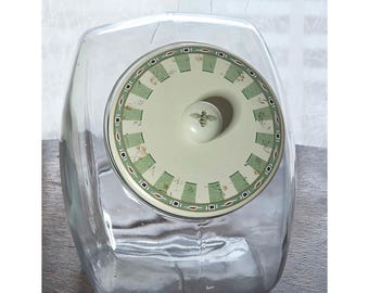 Pfaltzgraff Naturewood Glass Canister Jar lid Vintage 1990s Cookie Cracker
