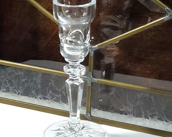 Waterford Marquis Calais Crystal Taper Candleholder 6&quot; discontinued 1990s