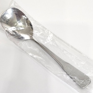 Minute Man Colonial Boston Satin Sugar Spoon 6&quot; stainless flatware tip up new in bag