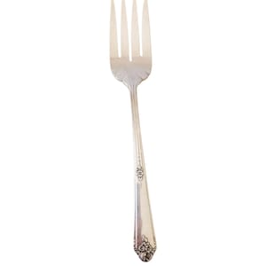 Oneida Silverplate Sweet Briar Meat Fork 8.5" serving silverware floral