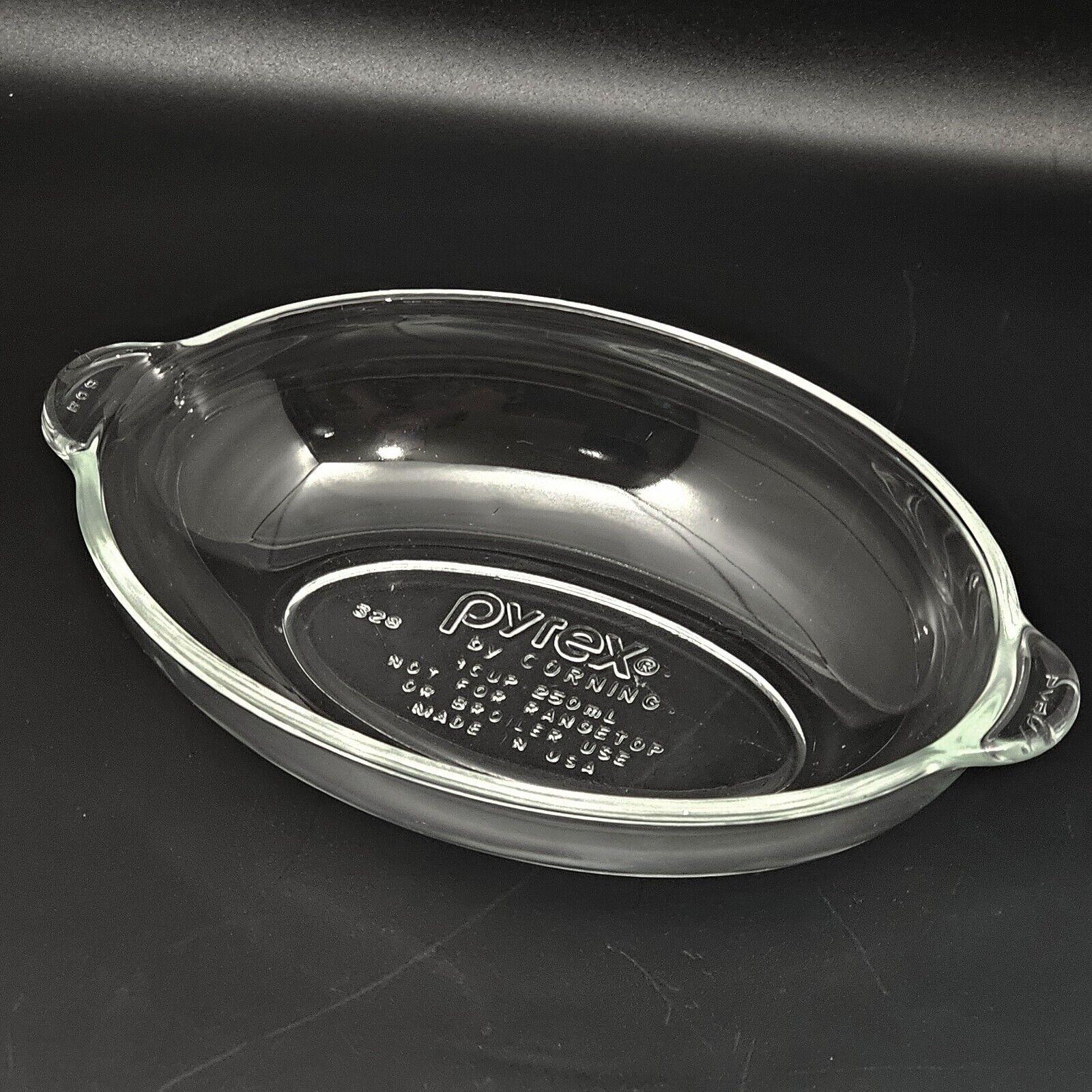 Naczynie do zapiekania Pyrex USA Originals, przezroczyste, owalne, szklane, nr 328, pojedyncze, 1 szklanka / 250 ml