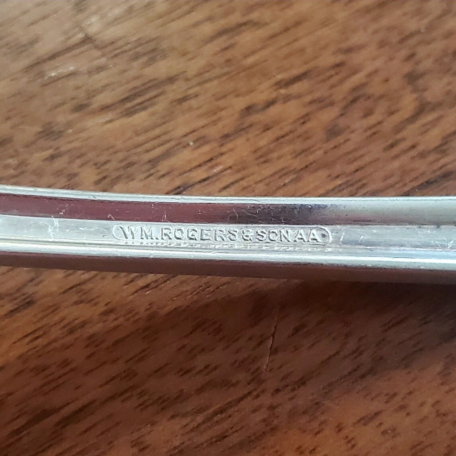 2 Wm Rogers & Son Lincoln Serving Spoon 8.25 Silverplate Antique 1917 ...