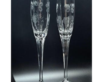 il_340x270.6187362823_miim.jpg Mikasa Park Lane Crystal Champagne Flutes Set Of 6 Clear Elegant Stemware main image 2