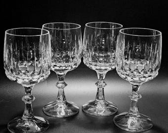 4 Schott Zwiesel Tango Water Goblets 6.75" fine crystal quality cut glassware