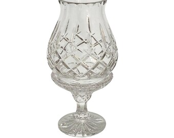 Gorham King Edward Hurricane Candleholder 8" taper votive tealight crystal fairy lamp