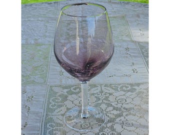 Pier 1 Purple Crackle Wine Glass 8.5" single replacement