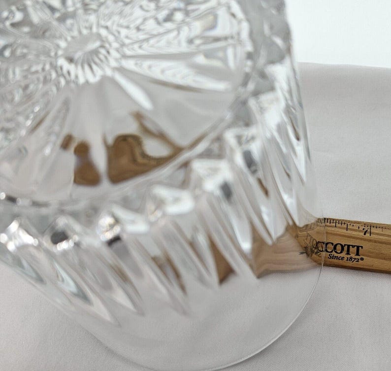 Princess House Highlights Ice Bucket 5.5" Cut Crystal Royal Highlights ...