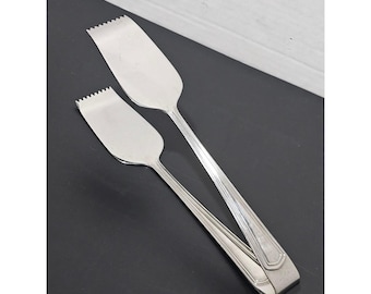 Reed & Barton Palladian Tongs Stainless 1pc Buffet Salad Serving Utensil Vintage