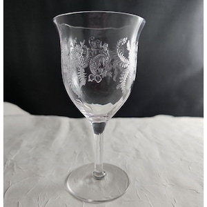 Antique Fostoria Florid Footed Cocktail Glasses 5&quot; wine paisley etched Rare