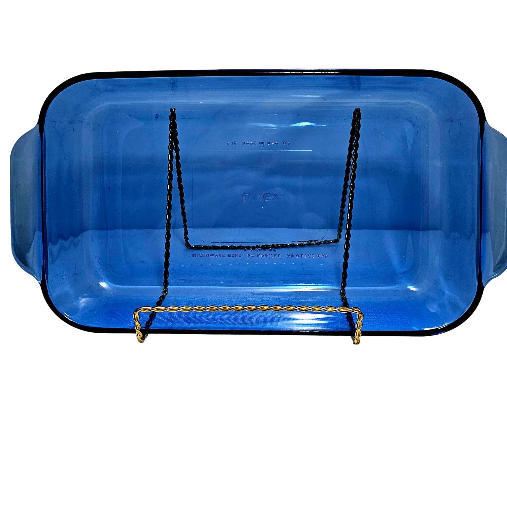 Pyrex Rectangle Cobalt Cake Pan 2qt 11