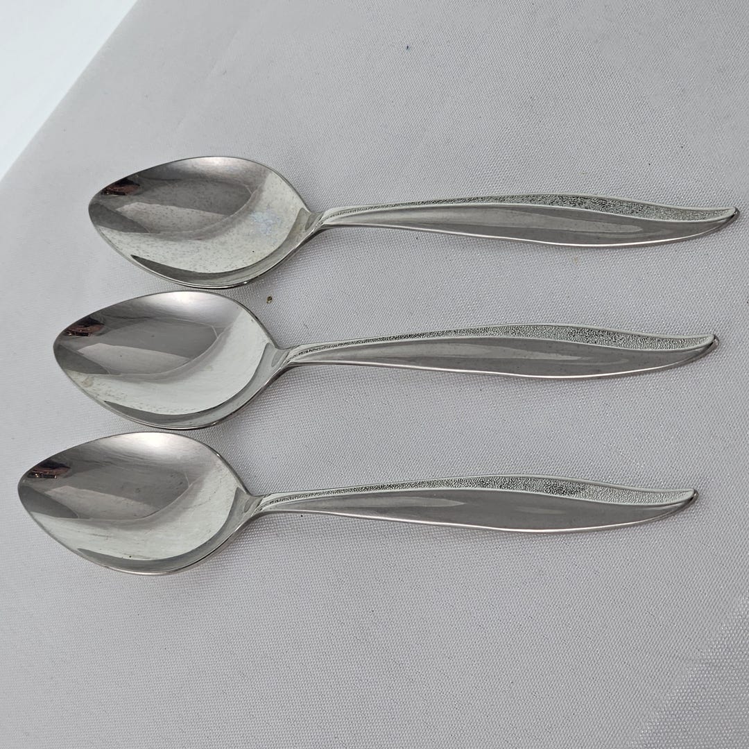 Tsp Texturas Oneidacraft Textura Stainless 3 Spoons Oneida Deluxe Textured Teaspoon ...