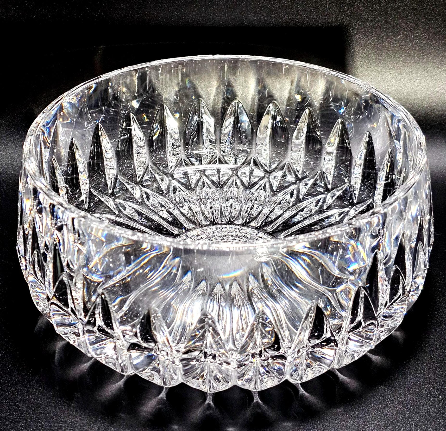Antique Crystal Bowl - Etsy