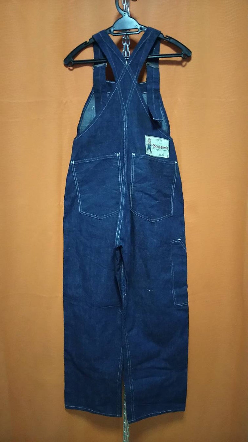 Antique Overall Denim Railroad Stronghold 1930s Original Etsy