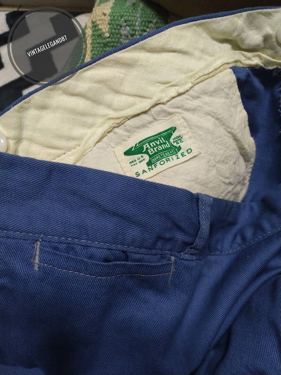 Vintage workwear pants Anvil brands sanforized