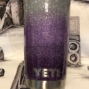 Purple Tumbler, Purple Glitter Cup, Purple Cup, Glitter Cup, Glitter Tumbler, Coffee Mug, Glitter Coffee Mug, Personalized Tumbler