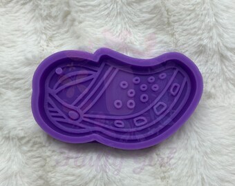 purple croc keychain