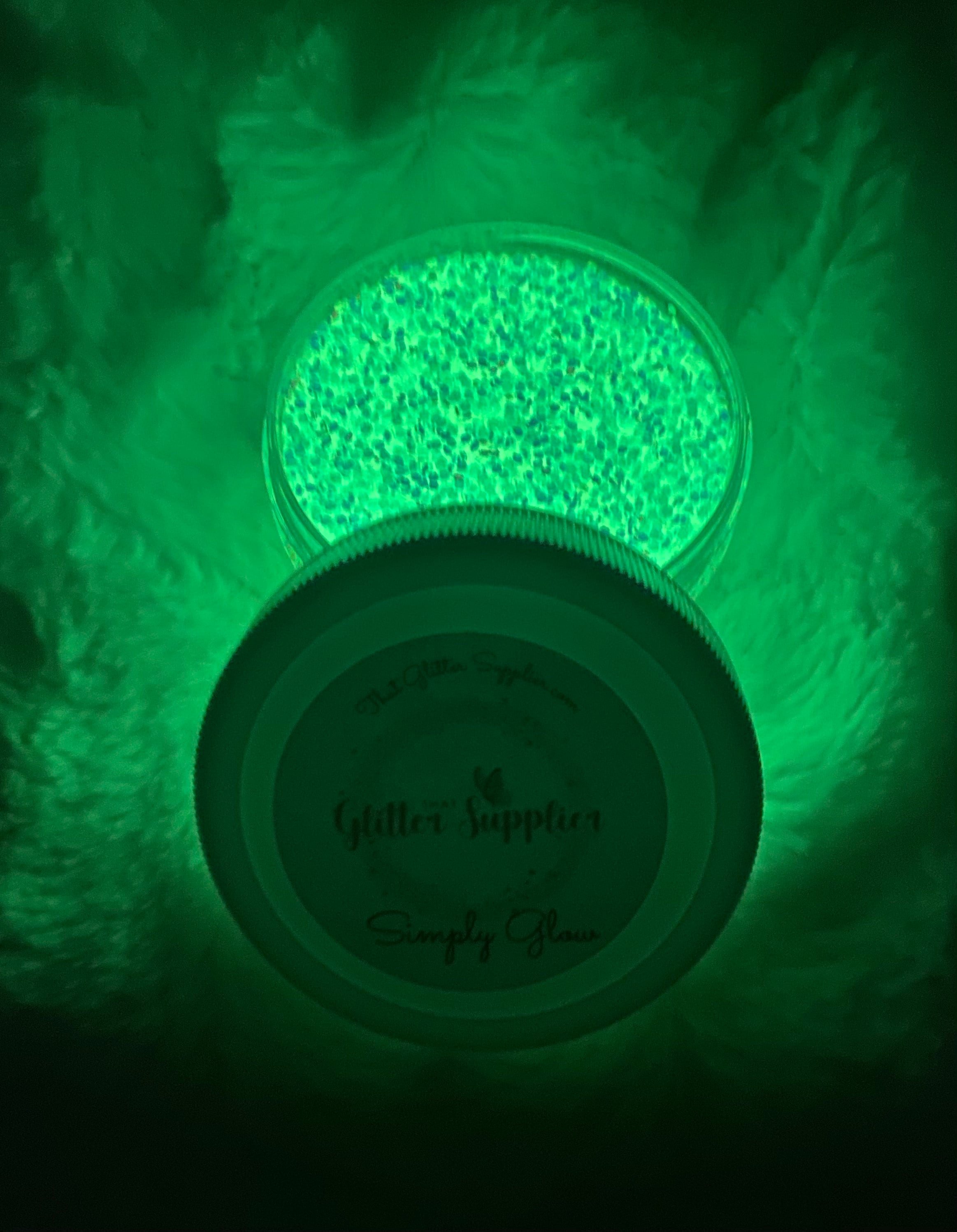 Simply Glow Glow in the Dark Glitter Glitter Polyester Etsy