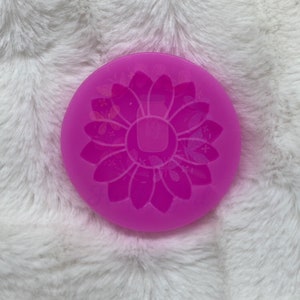 Sunflower Mold, Badge Reel Mold, Phone Grip Mold, Sunflower Badge Reel Mold, Molds, Mold, Silicone Badge Reel Mold, Mold, Silicone Mold