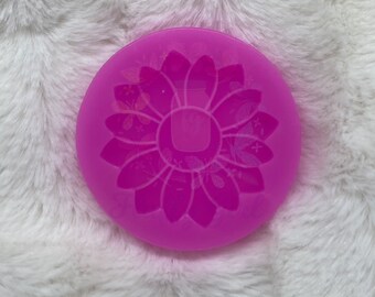 Sunflower Mold, Badge Reel Mold, Phone Grip Mold, Sunflower Badge Reel Mold, Molds, Mold, Silicone Badge Reel Mold, Mold, Silicone Mold