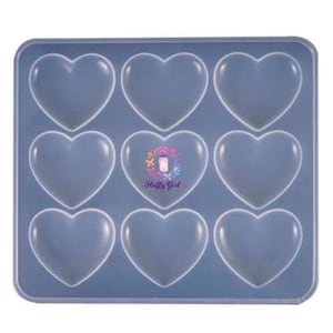 Heart Mold, Heart Mold Set, 3D Heart Mold, Magnet Heart Mold, Puffy Heart, Mold, Silicone Resin Heart Mold, Mold, Silicone Heart Mold, Heart