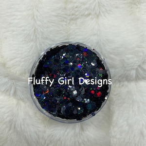 Diamantes negros, purpurina, purpurina de poliéster, vaso, negro, purpurina negra, purpurina holográfica, purpurina gruesa, gruesa, purpurina negra gruesa