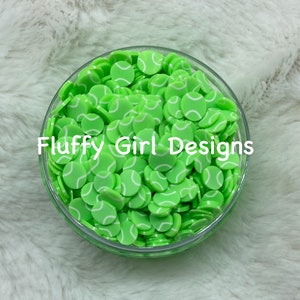 Tennisball Streusel, Tennis Polymer Clay, Tennis Glitter, Polymer Clay, Sport Glitter, Polymer Streusel, Tennis Streusel, Tennis