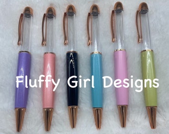 Floating Pen, Fat Pen, DIY Pens, Pens, Chubby Pen, Craft Pen, Glitter, Glitter Pens, Big Barrel Pen, DIY Glitter Pen, Empty Pen, Rose Gold