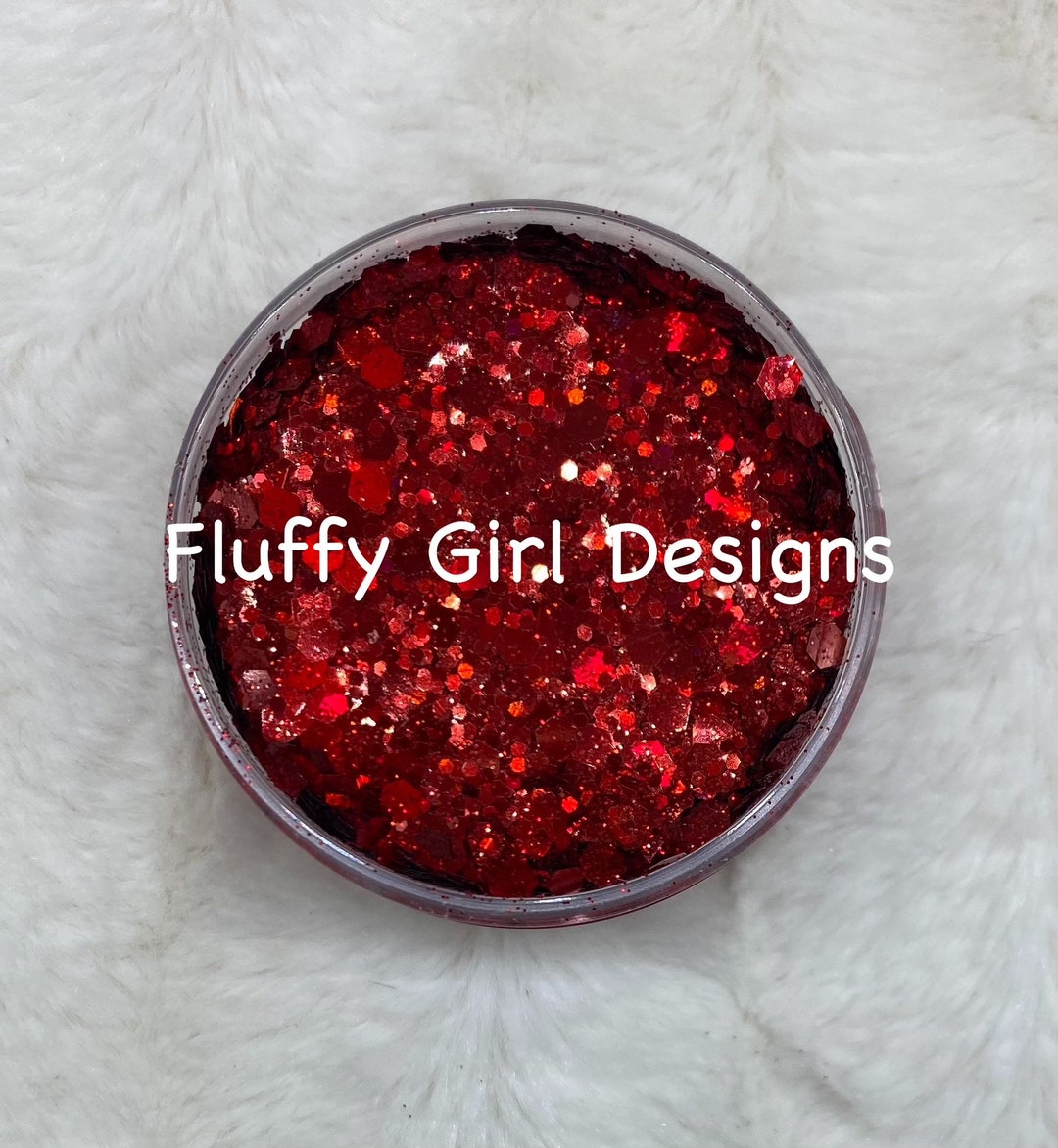 Clumpy Red Ruby Red, Glitter, Polyester Glitter, Tumbler, Red, Red Glitter ...