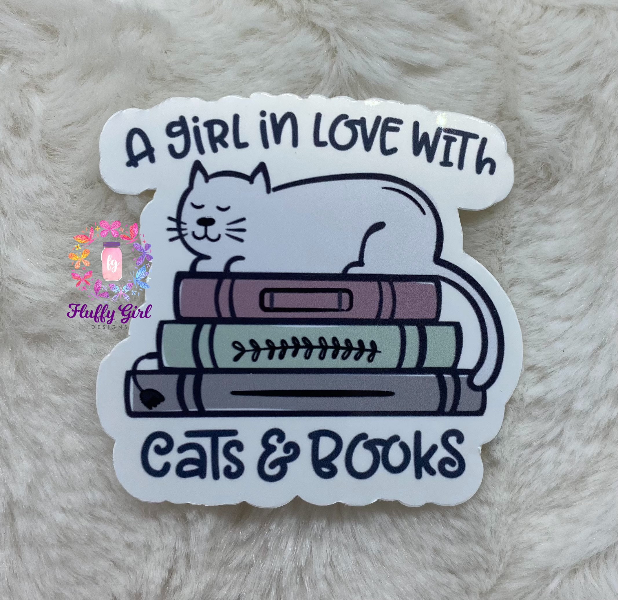 Cat Book Sticker Classic Novels Vintage Book Sticker Cat Sticker