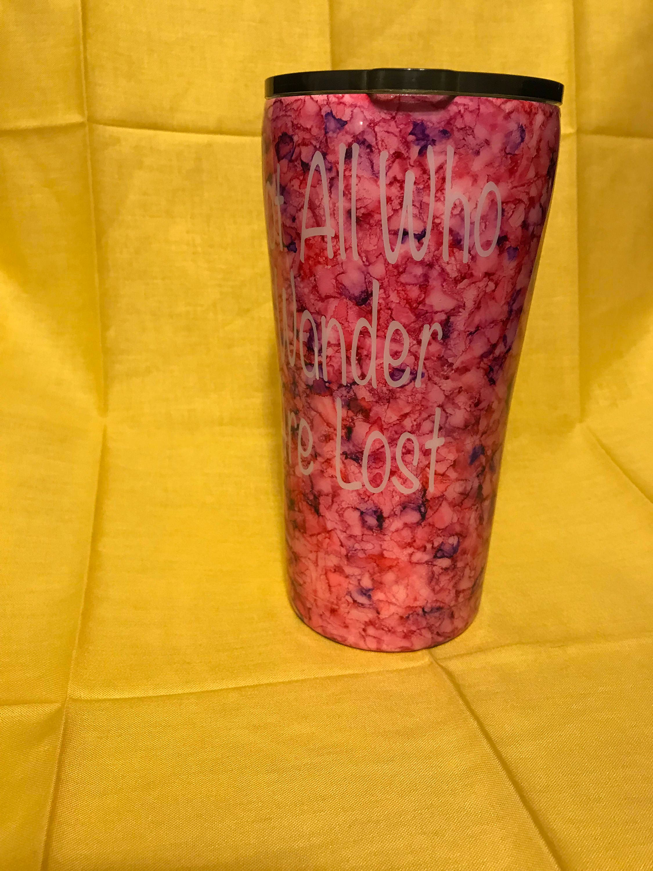 Butterfly Cup Alcohol Ink Cup Pink Butterfly Coffee Cup Etsy UK