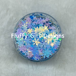 Snowflake Glitter, Chunky Glitter, Opal Glitter, Flake Glitter, Christmas Glitter, Cosmetic Glitter, Christmas SnowFlakes, Frosted