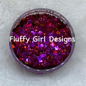 Purple Holographic Chunky Glitter, Chunky Glitter, Purple Glitter, Chunky Holographic, Glitter, Polyester Glitter, Nail Glitter, Fantasy
