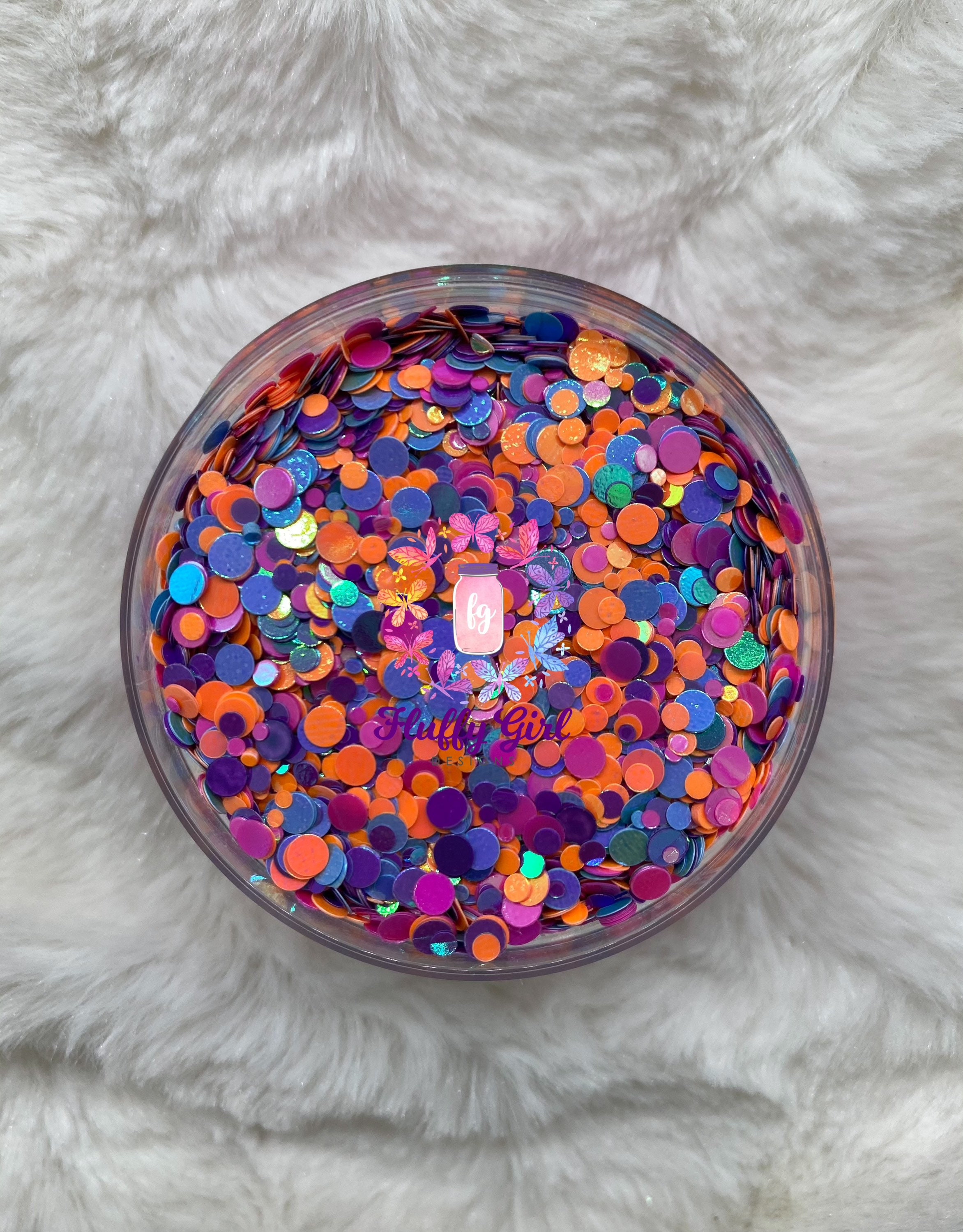 Glitter Dot Glitter Remix Dots Orange Dots Lavender Dots Etsy