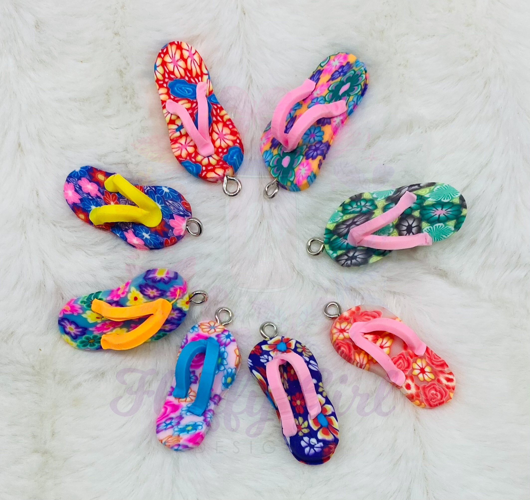 Flip Flops Polymer Flip Flops Poly Fruit FIMO Polymer | Etsy