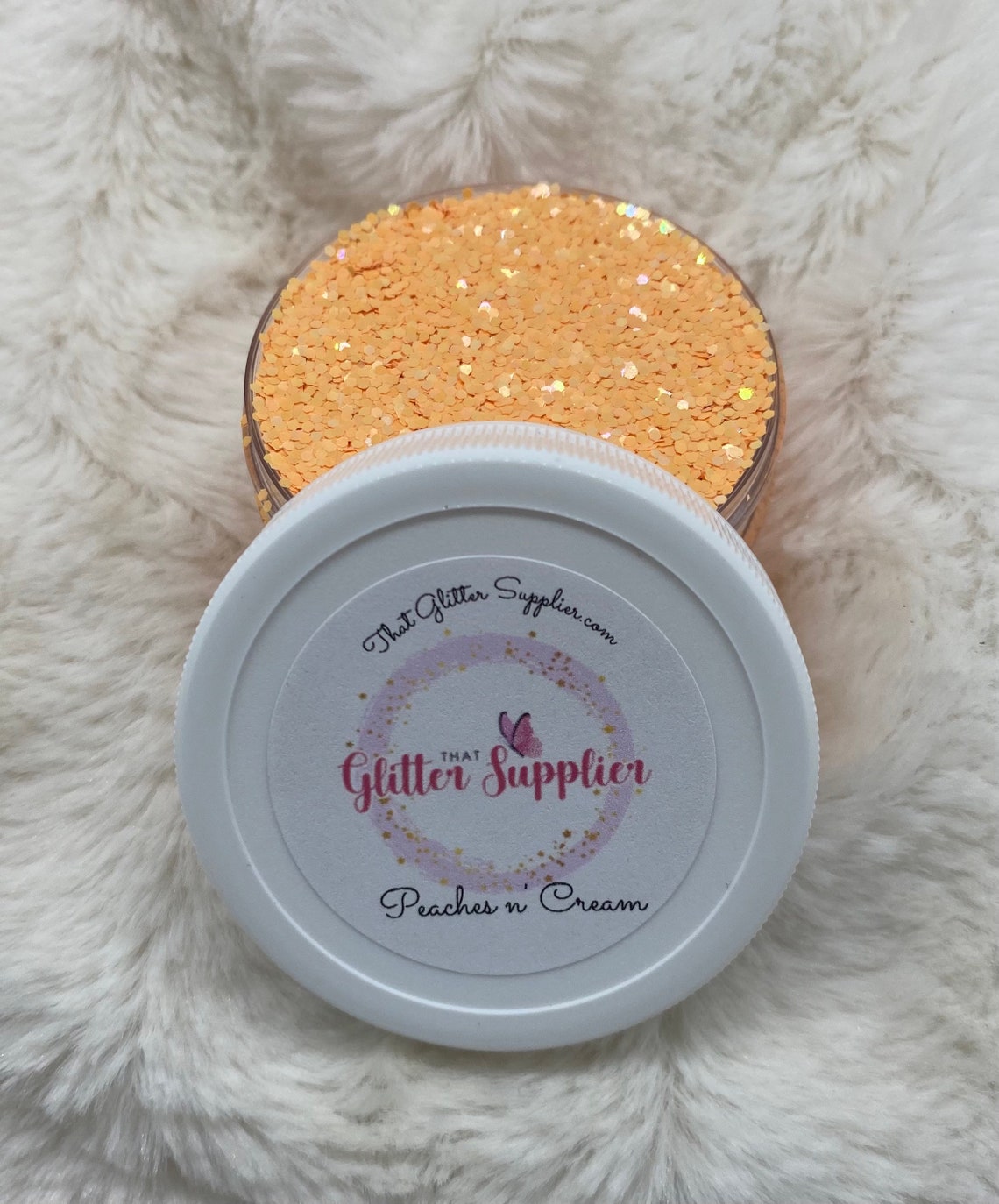 Peaches N Cream Glitter Semichunky Glitter High Quality Etsy