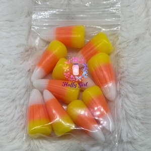 Candy Corn Cabochon, Candy Corn Kawaii Cabochon, Kawaii Cabochon, Cabochons, Candy Cabochons, Halloween Cabochon, Cabochon, Candy Corn, Fake