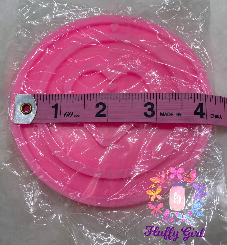 Dangling Heart Mold Circle Mold Heart Mold Circle Heart Mold Mold Heart Mold Heart Inside a Circle Mold Resin Mold Silicone Mold