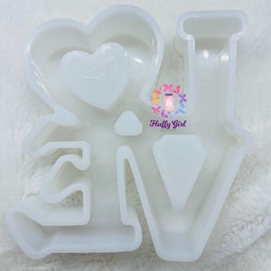Love Freshie Mold, Freshie Mold, Love Mold, Mold, Freshie, Freshie Resin Mold, Freshie Silicone Mold, Silicone Mold, Mold, Love