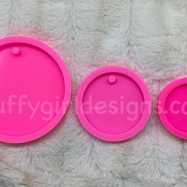 Circle Mold, Keychain Mold, Circle Keychain Mold, Circle Jewelry Mold, Circle, Resin Mold, Silicone Mold, Circle with Hole