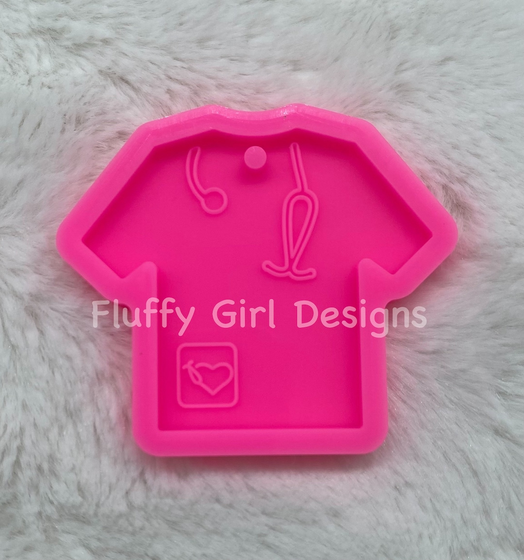 Scrub Mold, Scrub Keychain Mold, Mold, Scrub Badge Reel Mold, Nurse
