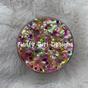 Sweet Cotton, Glitter, Chunky Mix Glitter, Chunky Glitter, Polyester Glitter,Pink Glitter, Mix Glitter, High Quality Glitter, 1oz. Container